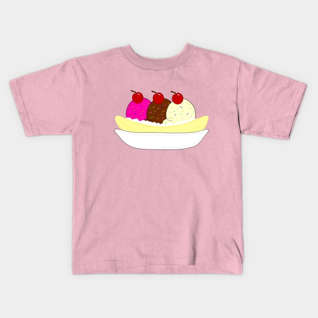BANANA Split Kids T-Shirt by SartorisArt1